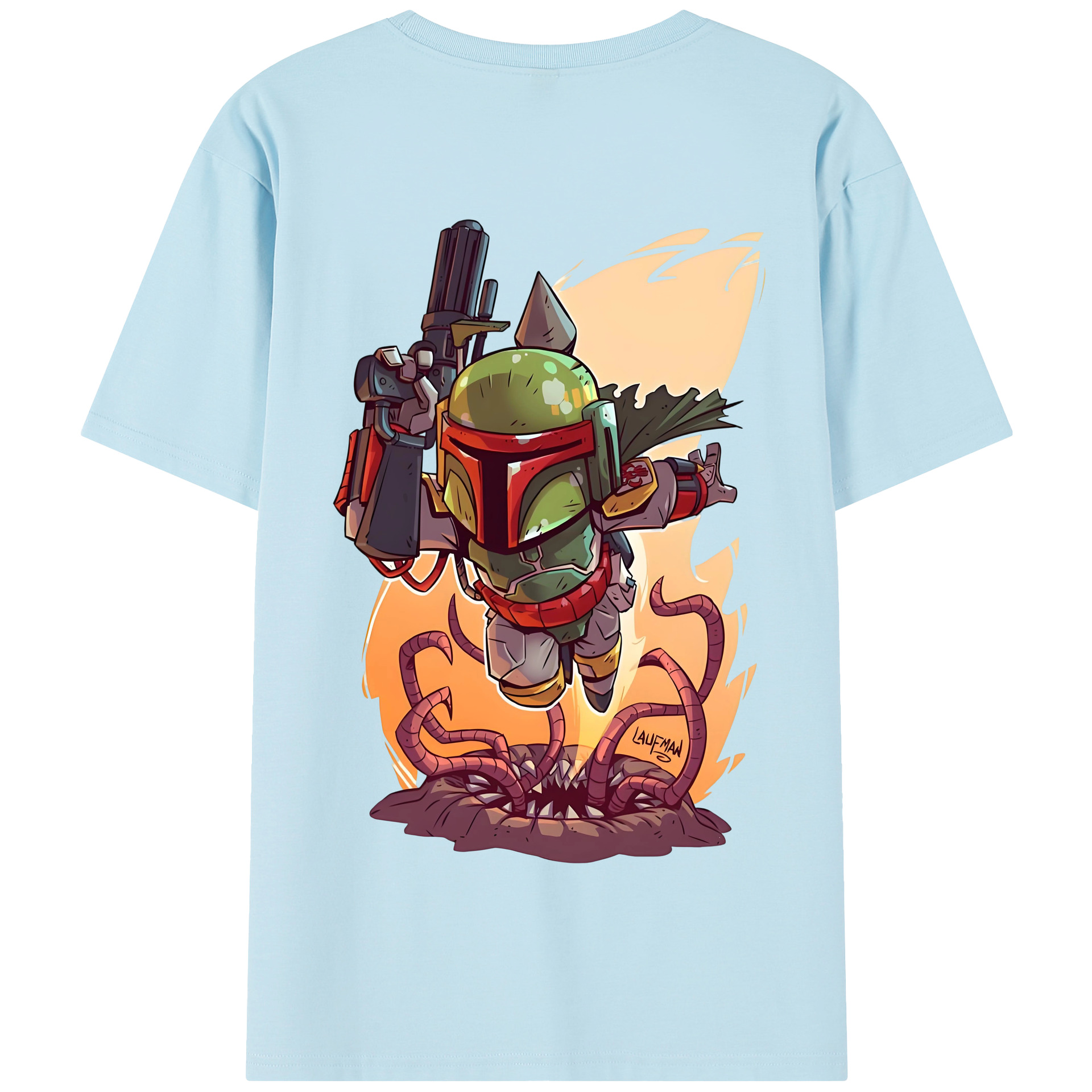 （画像用） スター・ウォーズ Star Wars 綿100％半袖Tシャツ（背面プリント）
